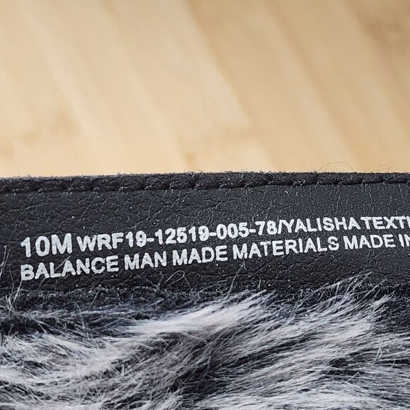 Baretraps Black Womens Sz 10M YALISHA Suede Nylon Faux Fur  Lace Up Snow Boots - Picture 11 of 16